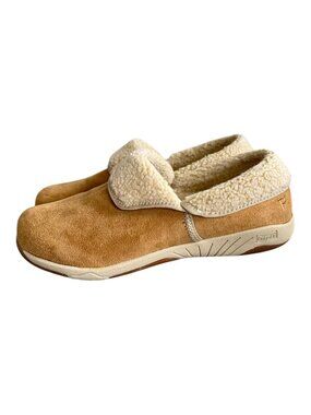 Propet Faux Suede Sherpa Lined Slippers Women's Sz 10